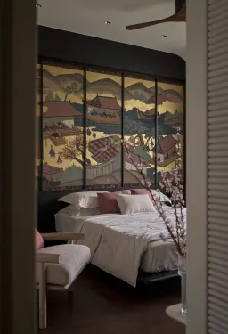 Phòng ngủ - Dấu ấn quê nhà trong căn hộ của gia đình người Đài Loan tại Việt Nam 