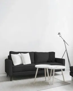 Sofa 2 Chỗ Anna Xám Đậm