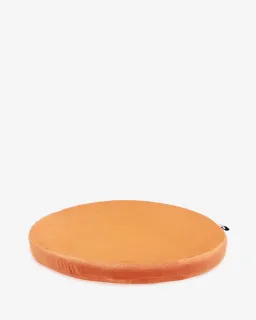 Nệm Ngồi Tròn Orange Velvet 50x50