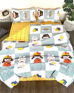 Bộ Chăn Ga Gối Cotton 6 Món Sweet Love 82