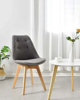 Ghế Eames Chân Gỗ Sồi