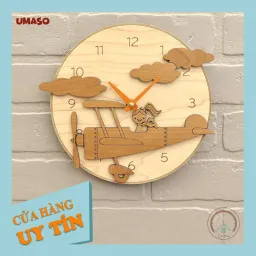 Đồng Hồ Treo Tường Hình Máy Bay UMASO