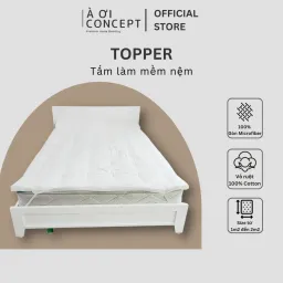 Topper Gòn Dày 5cm/10cm Lông Vũ Microfiber