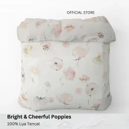 Vỏ Mền Lồng Ruột Lụa Tencel Họa Tiết Cheerful Poppies