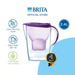 Bình Lọc Nước BRITA Marella Basic Purple 2.4L Có Sẵn 1 Lõi Lọc Maxtra Plus