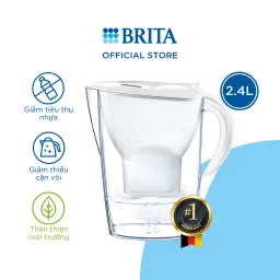 Bình Lọc Nước BRITA Marella Cool White 2.4L Có Sẵn 1 Lõi Lọc Maxtra Plus