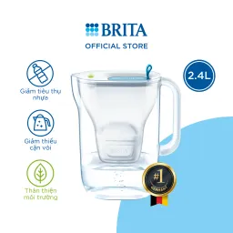 Bình Lọc Nước BRITA Style Blue 2.4L Có Sẵn 1 Lõi Lọc Maxtra+ & SmartLight