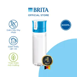 Bình Lọc Nước BRITA Vital Blue 600ml Có Sẵn 1 Đĩa Lọc Microdisc