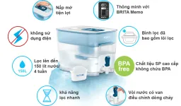 Combo Bình Lọc Nước BRITA Flow 8.2L Kèm Hộp 3-6 Lõi Lọc BRITA Maxtra Plus