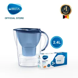 Combo Bình Lọc Nước BRITA Marella Cool 2.4L Kèm Hộp 3 Lõi Lọc BRITA Maxtra Plus