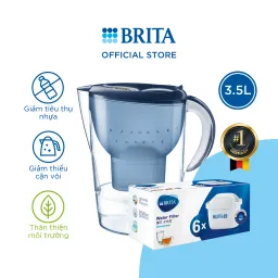 Combo Bình Lọc Nước BRITA Marella XL 3.5L Kèm Hộp 3-6 Lõi Lọc BRITA Maxtra Plus