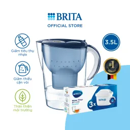 Combo Bình Lọc Nước BRITA Marella XL 3.5L Kèm Hộp 3-6 Lõi Lọc BRITA Maxtra Plus