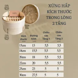 Xửng Hấp Bánh Bao, Há Cảo Bằng Tre