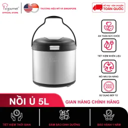 Nồi Ủ Chân Không Giữ Nhiệt Đa Năng Nấu Chậm Làm Mềm La Gourmet 7L Đen