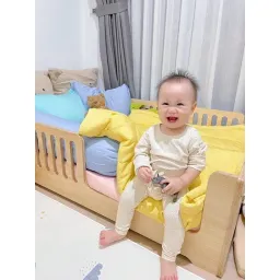 Giường Montessori Gỗ Trẻ Em, Giường Gỗ Chilling Phong Cách Korea