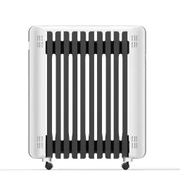 Lò Sưởi Dầu 12 Thanh 2500W Có Điều Khiển, Vỏ Bọc