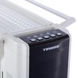 Lò Sưởi Dầu 13 Thanh TIROSS 2500W Có Điều Khiển, Hẹn Giờ, Giá Phơi