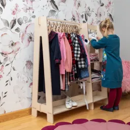 Tủ Quần Áo Trẻ Em Montessori, Tủ Cho Bé Gỗ Plywood