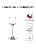 Bộ 6 Ly Rượu Mạnh Pha Lê Strix Bohemia 60ml