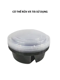 Hộp Đựng Thực Phẩm Kokusai Tròn 2 Ngăn