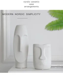 Bình Hoa Mặt Người Nordic