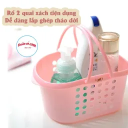 Giỏ Đựng Đồ Đa Năng Có Quai Cầm 3 Size Nhựa Việt Nhật