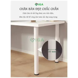 Bàn Làm Việc Chân Sắt Sơn Tĩnh Điện Chống Ghỉ Có 2 Màu - Thương Hiệu ILUMIA - GM62