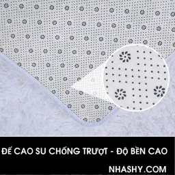 Thảm Lông Trải Sàn Trang Trí Nhà Cửa - Lót Phòng - Thảm Cạnh Giuờng Ngủ Màu Loang Size 40x1m2 - 50x1m6