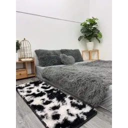 Thảm Lông Trải Sàn Trang Trí Nhà Cửa - Lót Phòng - Thảm Cạnh Giuờng Ngủ Màu Trơn Size 40x1m2 - 50x1m6