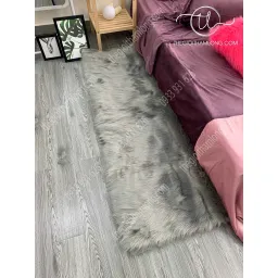 Thảm Lông Trang Trí Phòng Ngủ - Thảm Lông Decor - Chất Lông Tơ Nhiễn Size 50x40cm - 50x1m6