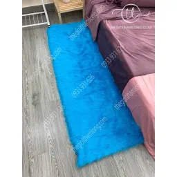 Thảm Lông Trang Trí Phòng Ngủ - Thảm Lông Decor - Chất Lông Tơ Nhiễn Size 50x40cm - 50x1m6