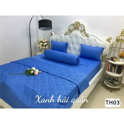 Trọn Bộ Ga Giường Thun Hàn Quốc Trơn - Nhiều Màu - Chất Không Nhăn (Note Kích Thước)