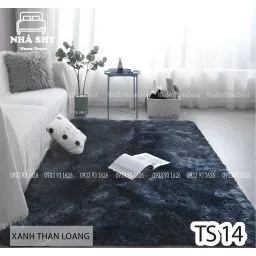 Thảm Lông Trải Sàn Trang Trí Nhà Cửa - Lót Phòng - Thảm Cạnh Giuờng Ngủ Màu Loang Size 40x1m2 - 50x1m6