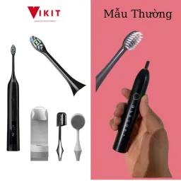 Bộ Bàn Chải Đánh Răng Điện Tích Hợp Máy Rửa Mặt Vikit T1 Smart Series Brushie