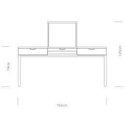 Bàn Trang Điểm M Table Gỗ Teak, Gỗ Sồi, Gỗ Óc Chó Nhiều Màu