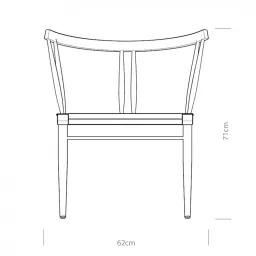 Ghế Phòng Khách K Chair Gỗ Teak, Gỗ Sồi Nhiều Màu