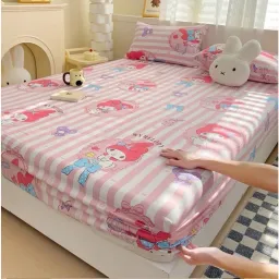 Bộ Ga Gối 3 Món Emmibedding - Drap Ga Trải Giường Bọc Đệm Poly Cotton Nhiều Họa Tiết