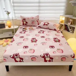 Bộ Ga Gối 3 Món Emmibedding - Drap Ga Trải Giường Bọc Đệm Poly Cotton Nhiều Họa Tiết