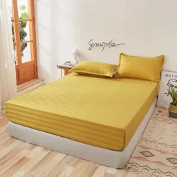 Bộ Ga Gối Cotton Kẻ 3F Chuyên Dùng Khách Sạn, Homestay, Nhà Nghỉ, Decor Phòng Ngủ