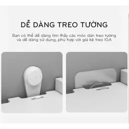 Kệ Wifi Mini Treo Tường Chất Liệu Gỗ Nhựa Composite IG407