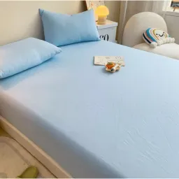 Bộ Ga Giường, Ga Gối Chất Liệu Cotton TC Dùng Cho Homestay, Nhà Nghỉ Và Decor Phòng Ngủ Emmibedding