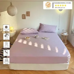 Bộ Ga Giường, Ga Gối TC Dùng Cho Homestay, Nhà Nghỉ Và Decor Phòng Ngủ Emmibedding Gồm 1 Ga Và 2 Áo Gối Nằm - 21 Mẫu