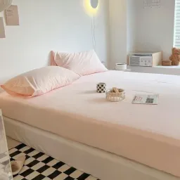 Bộ Ga Giường, Ga Gối TC Dùng Cho Homestay, Nhà Nghỉ Và Decor Phòng Ngủ Emmibedding Gồm 1 Ga Và 2 Áo Gối Nằm - 21 Mẫu