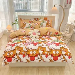 [BST 17] Bộ Chăn Ga Gối Cotton Poly Emmibedding Phong Cách Hàn Quốc Drap Giường Cotton Hot Trend - Không Kèm Ruột