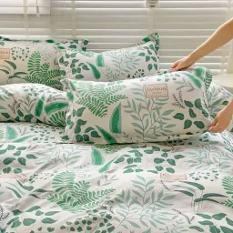 [BST 17] Bộ Chăn Ga Gối Cotton Poly Emmibedding Phong Cách Hàn Quốc Drap Giường Cotton Hot Trend - Không Kèm Ruột