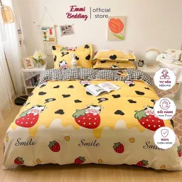 Bộ Chăn Ga Gối, Cotton Poly Emmibedding