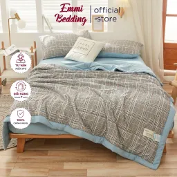 Bộ Chăn Ga Gối Cotton Tici Chăn Trần Emmibedding Store