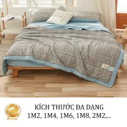 Bộ Chăn Ga Gối Cotton Tici Chăn Trần Emmibedding Store