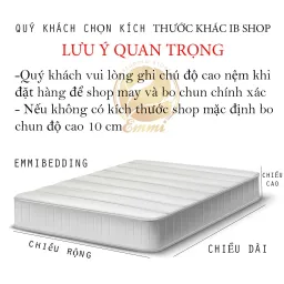 Bộ Chăn,Ga,Gối Cotton Nhiều Màu Emmibedding Store