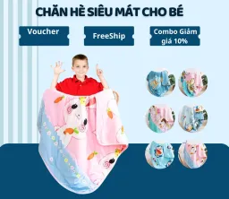 Chăn Hè Cho Bé Chất Liệu COTTON Chính Hãng TOPAZ - Chăn Cotton Đũi Hè Họa Tiết Cute, Siêu Mềm, Siêu Mát Cho Bé